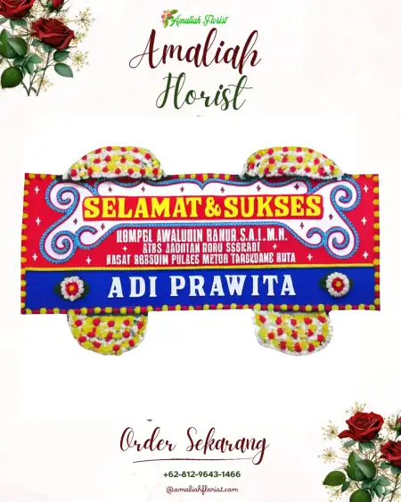 Papan Bunga Ucapan Selamat Candi Retno